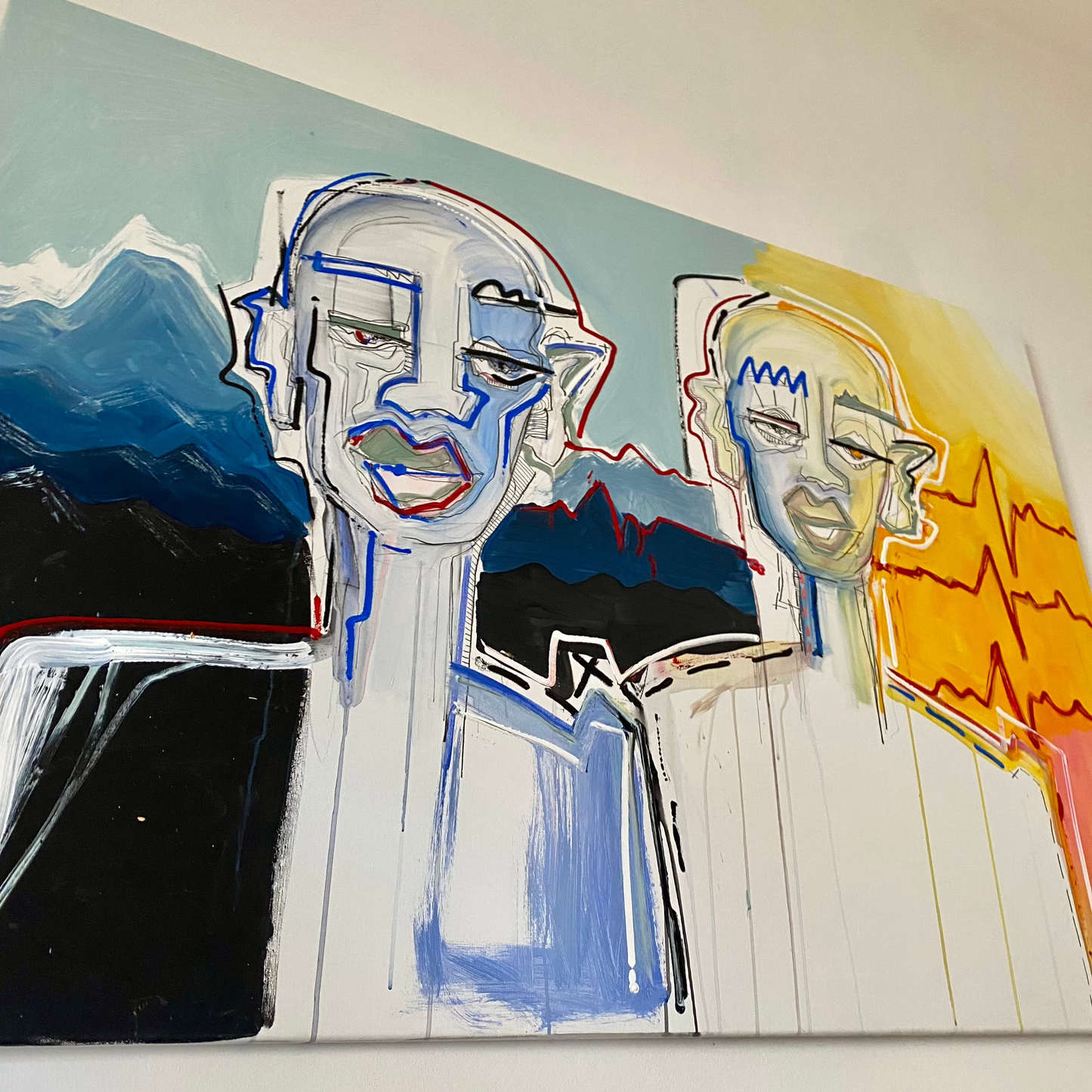 FACES ON CANVAS 01 "MEIN BRUDER" - 140x100CM