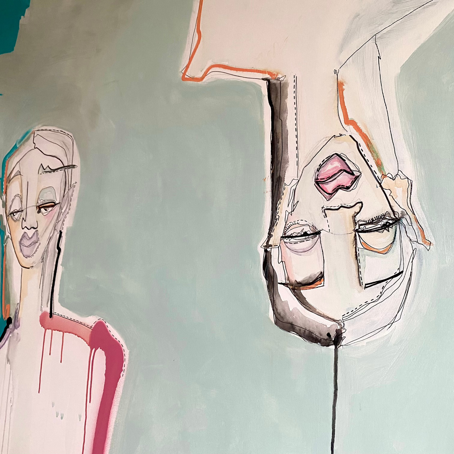 FACES ON CANVAS 02 - 150x100CM